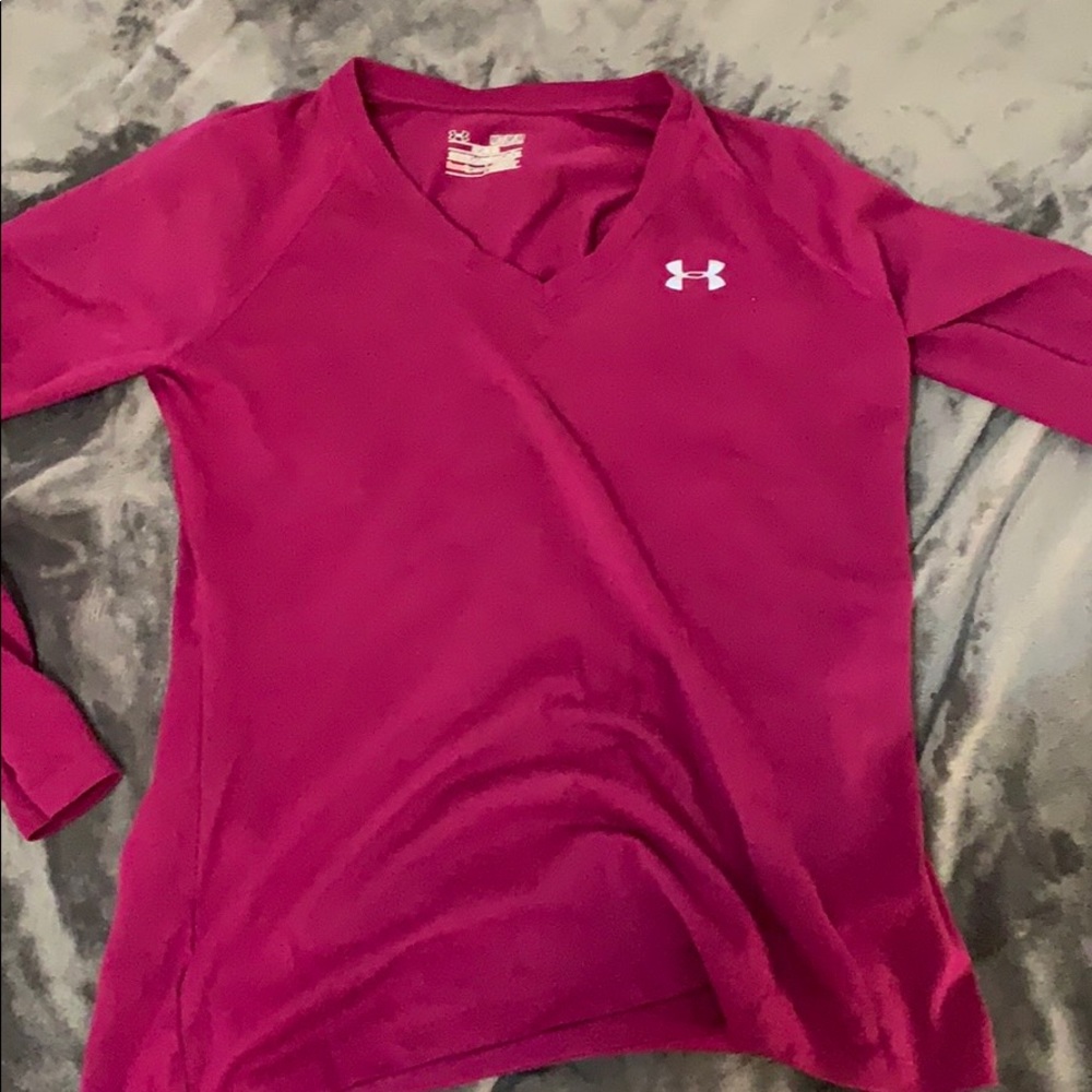 Pink Under Armour long sleeve